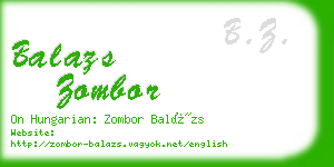 balazs zombor business card